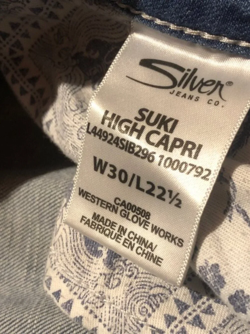 Silver Jeans 2979 excellent